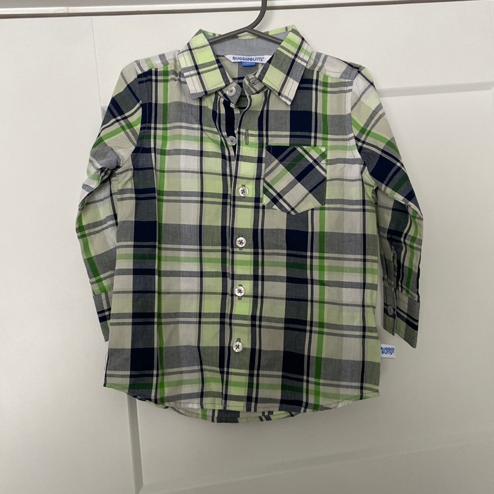 New Rugged Butts button up 2T-